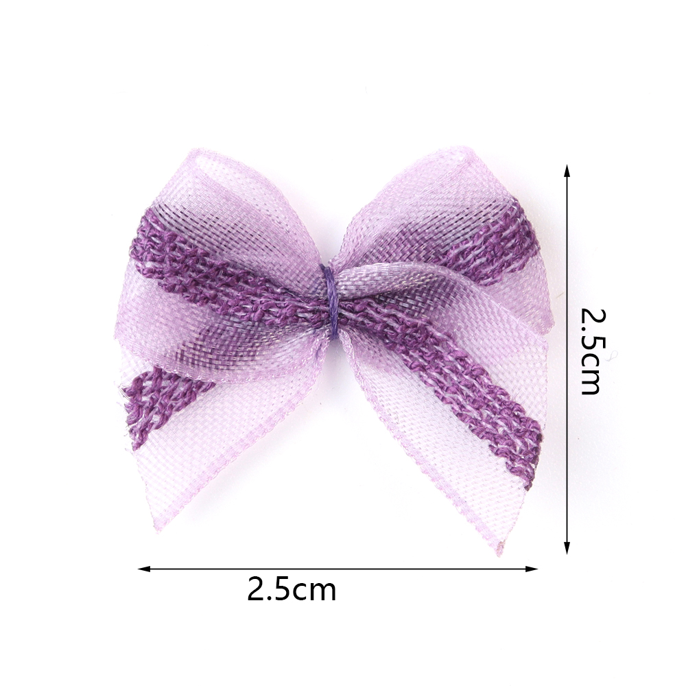 Art Craft Decoration - 30 stuks 2,5x2,5cm Mesh Lint Strikjes