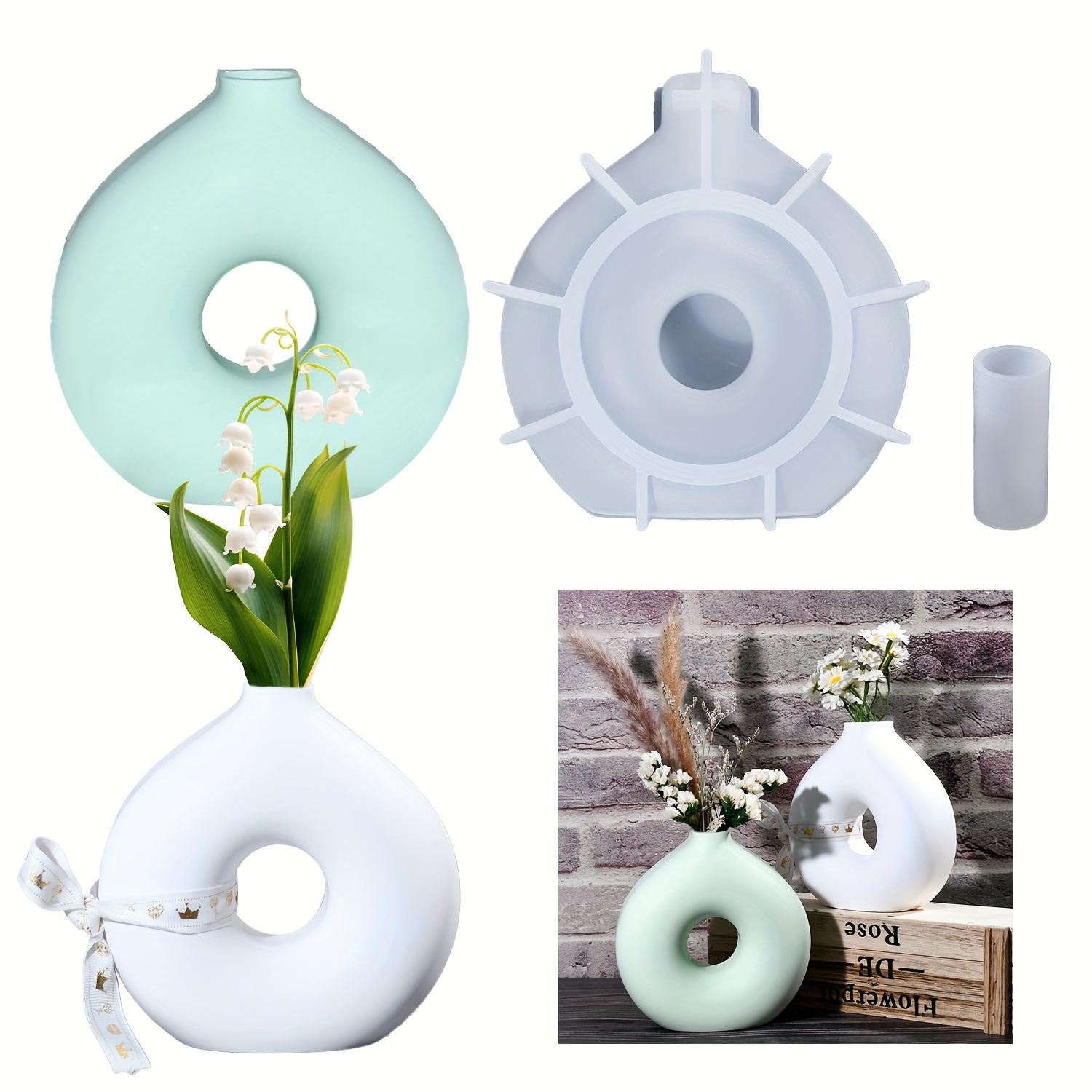 Art Craft Vase - 1 DIY ronde vaas siliconen mal