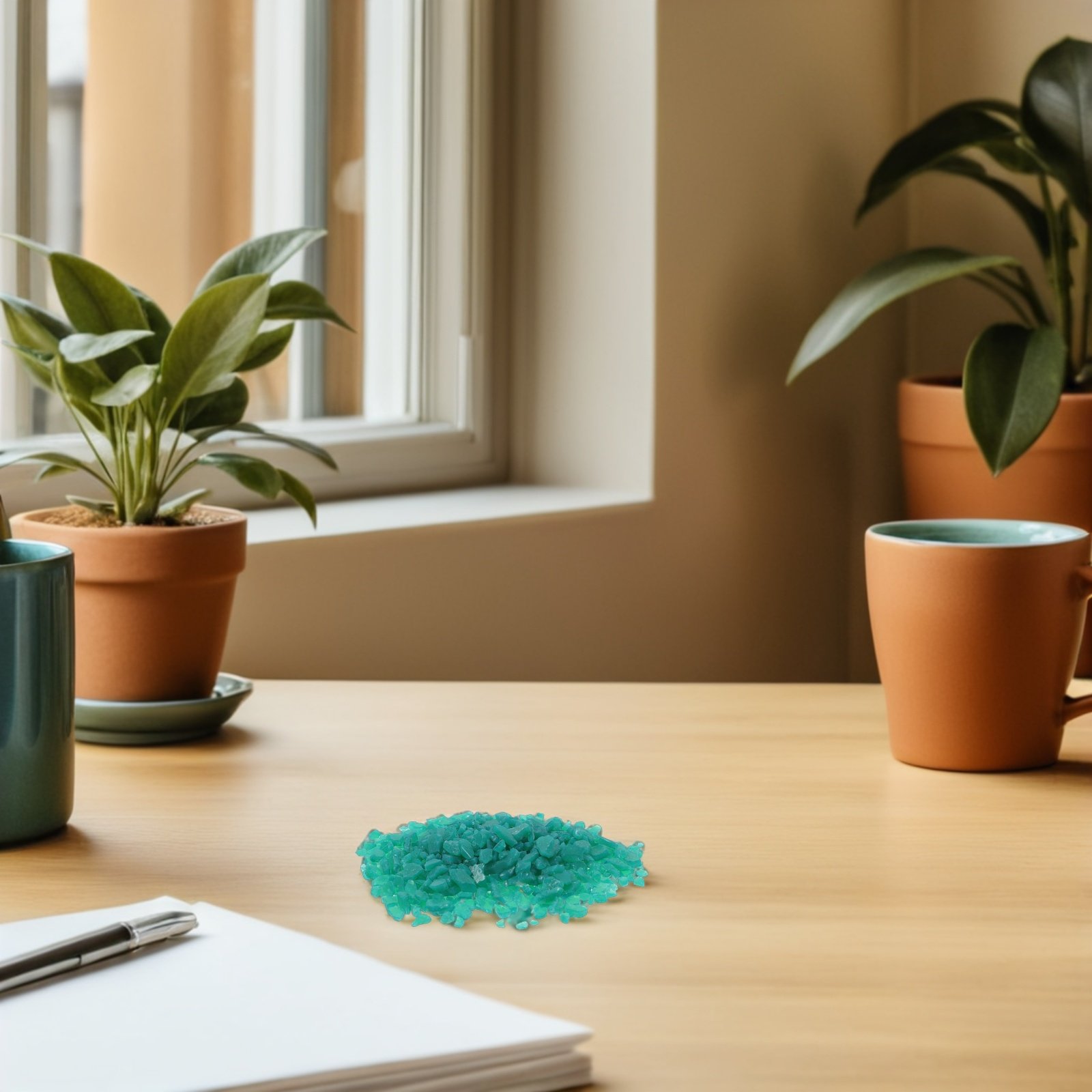 Art Craft Bag - 1 Zak Groen Smeltbaar Glas Schroot