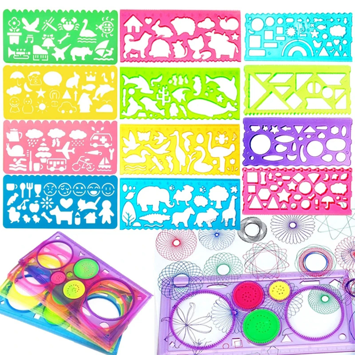 Art Craft 4 Years Old - Geometrie Spirograph Tekening Sjabloon Set Schilderij