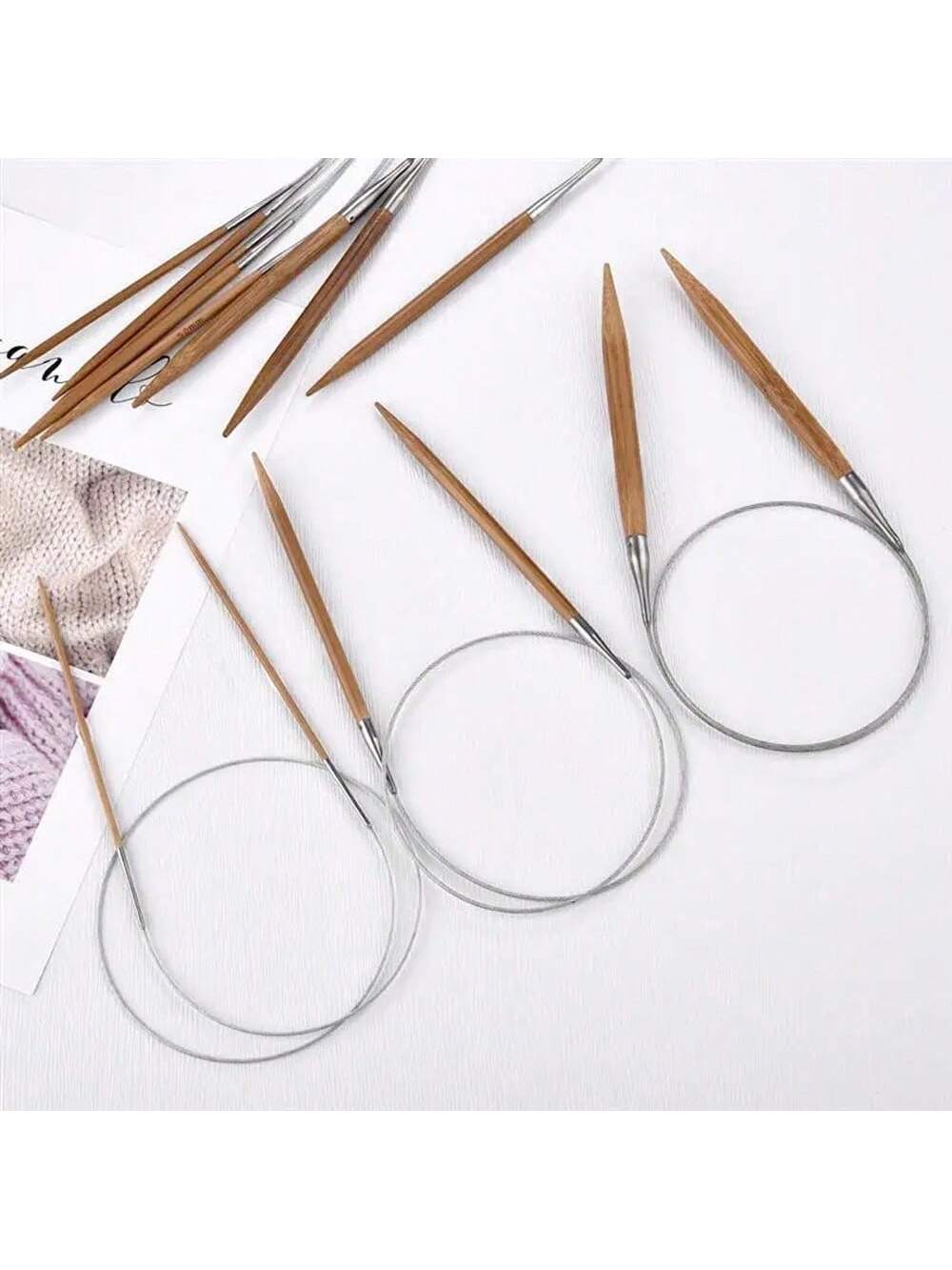 Knitting Needle Circular - 1 Stuks 3.0-10mm Natuurlijke Bamboe Ronde