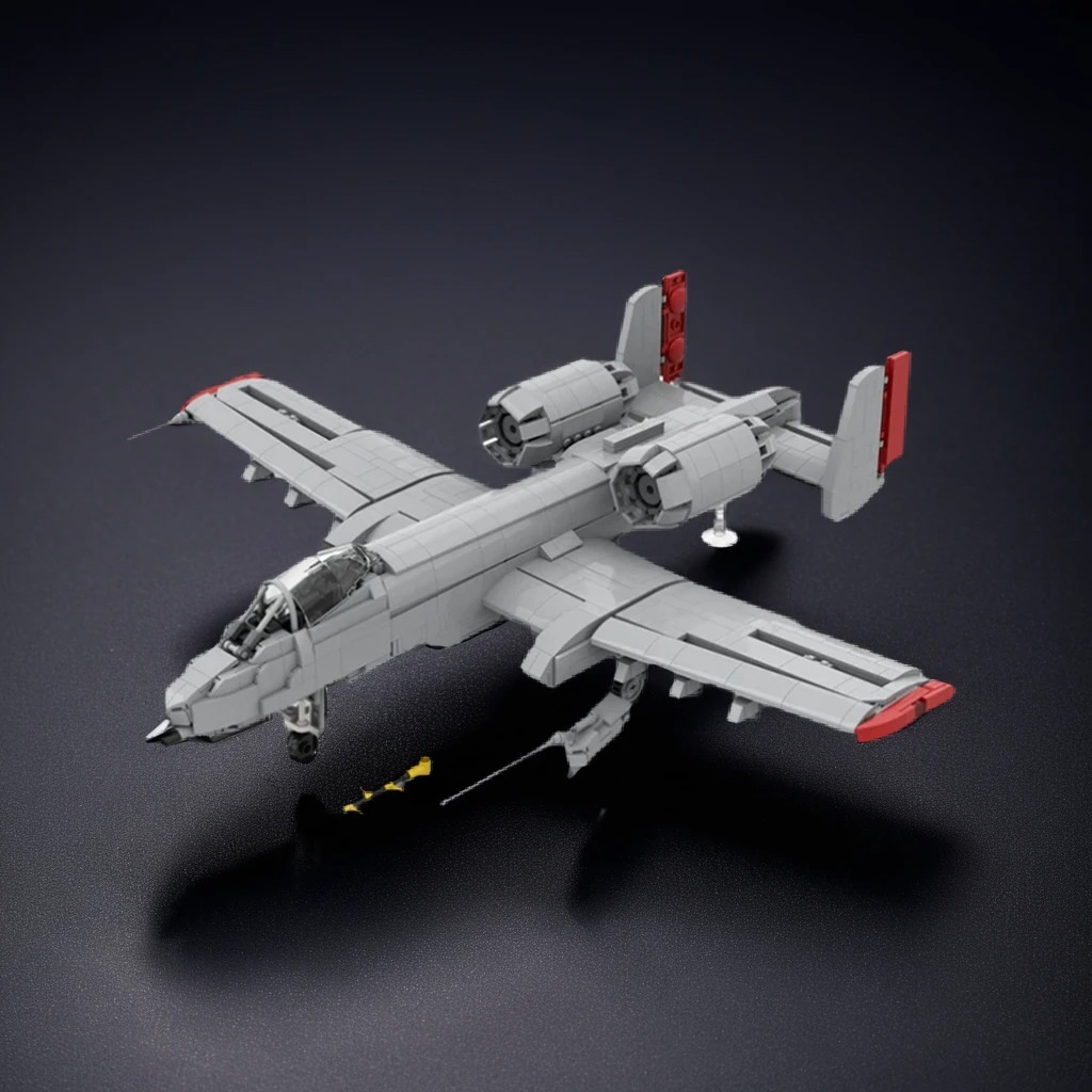 Art Craft Gift Ideas - 2468-delige MOC A-10 Warthog model bouwstenen