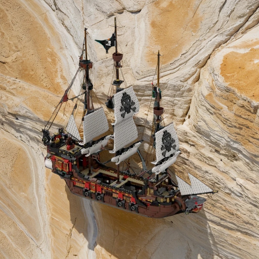 Art Craft Gift Ideas - 2405-delige MOC Piraten Slagschip Model Bouwstenen,