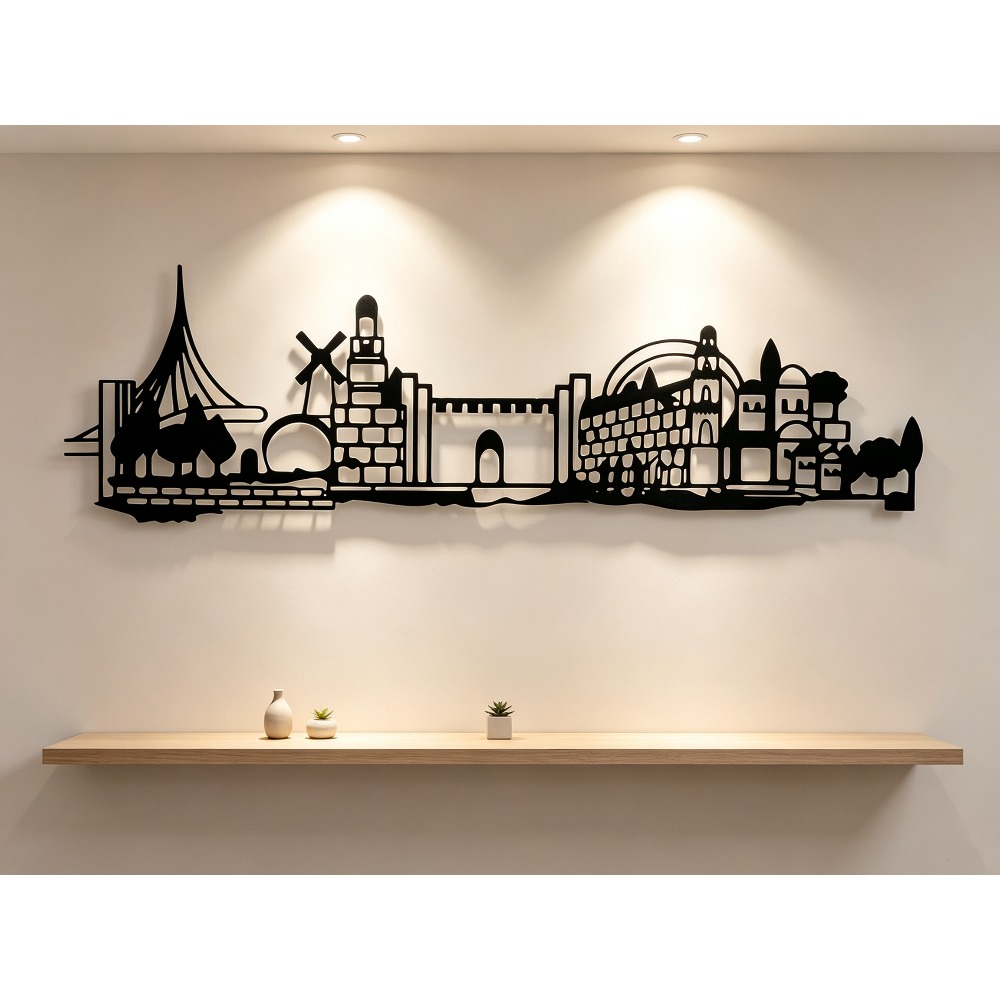 Art & Craft Teacher Vacancy - CIFBUY metalen wanddecoratie met Jeruzalems skyline,