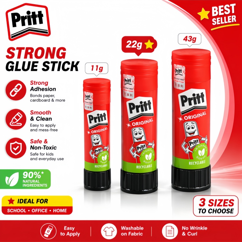 Art Craft 6 Year Old - Originele Pritt Lijmstift Niet-toxisch Wasbaar Veilig