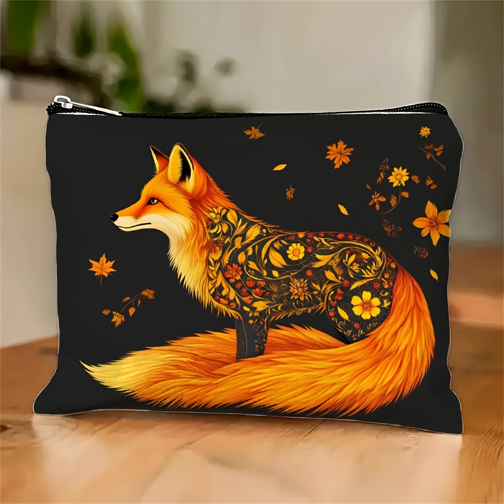 Art Craft Bag - Een make-uptas met vos- en bloemmotief
