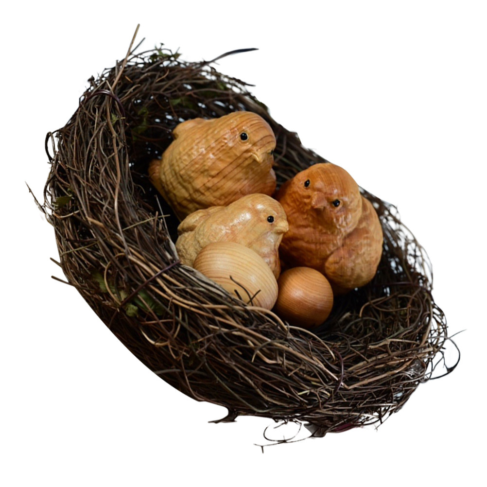 Art Craft Gift Ideas - 1Set Klein Kuiken Beeldje Natuurlijk Houten
