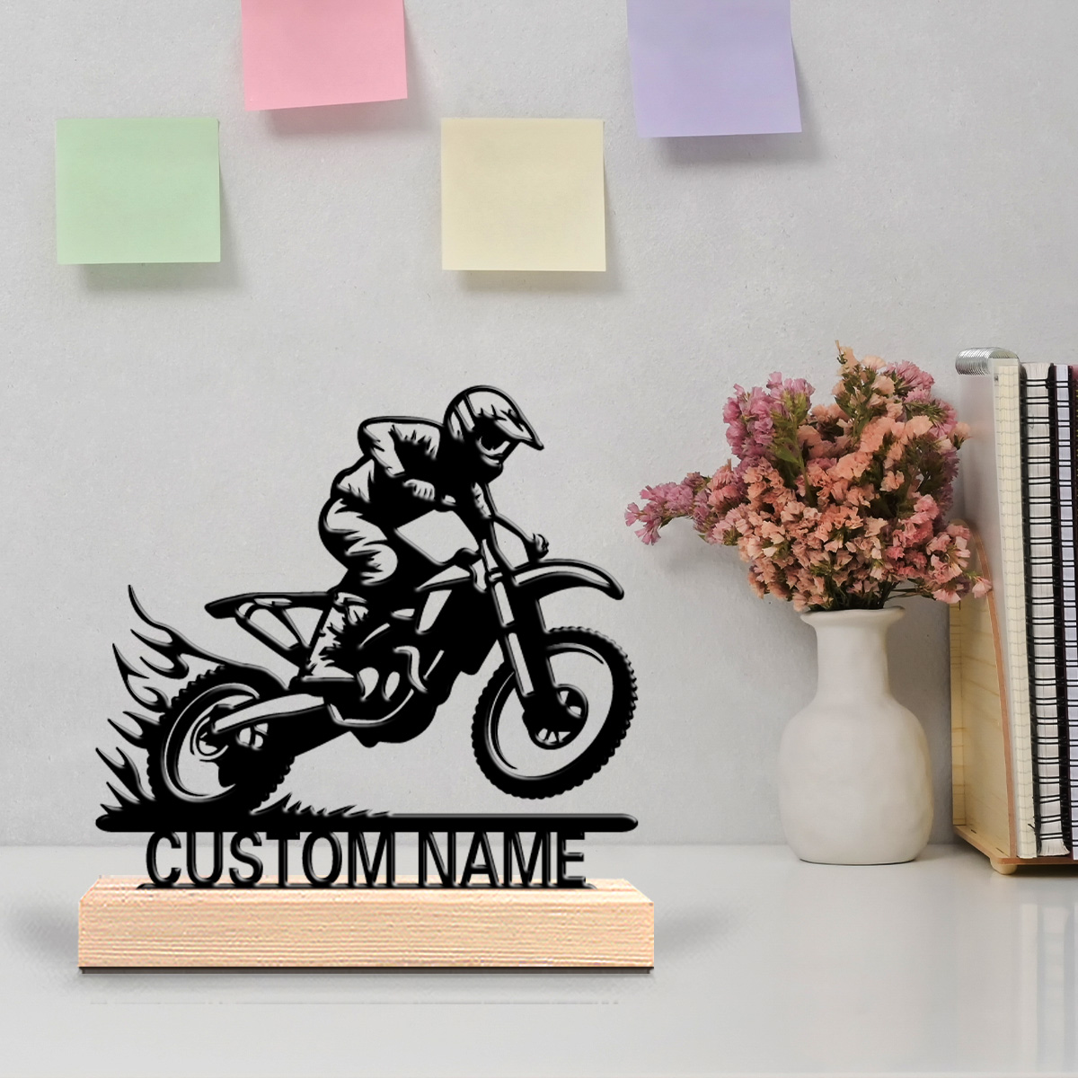 Art Craft Simple - 1 stuk eenvoudig motorrijder figuurtje van