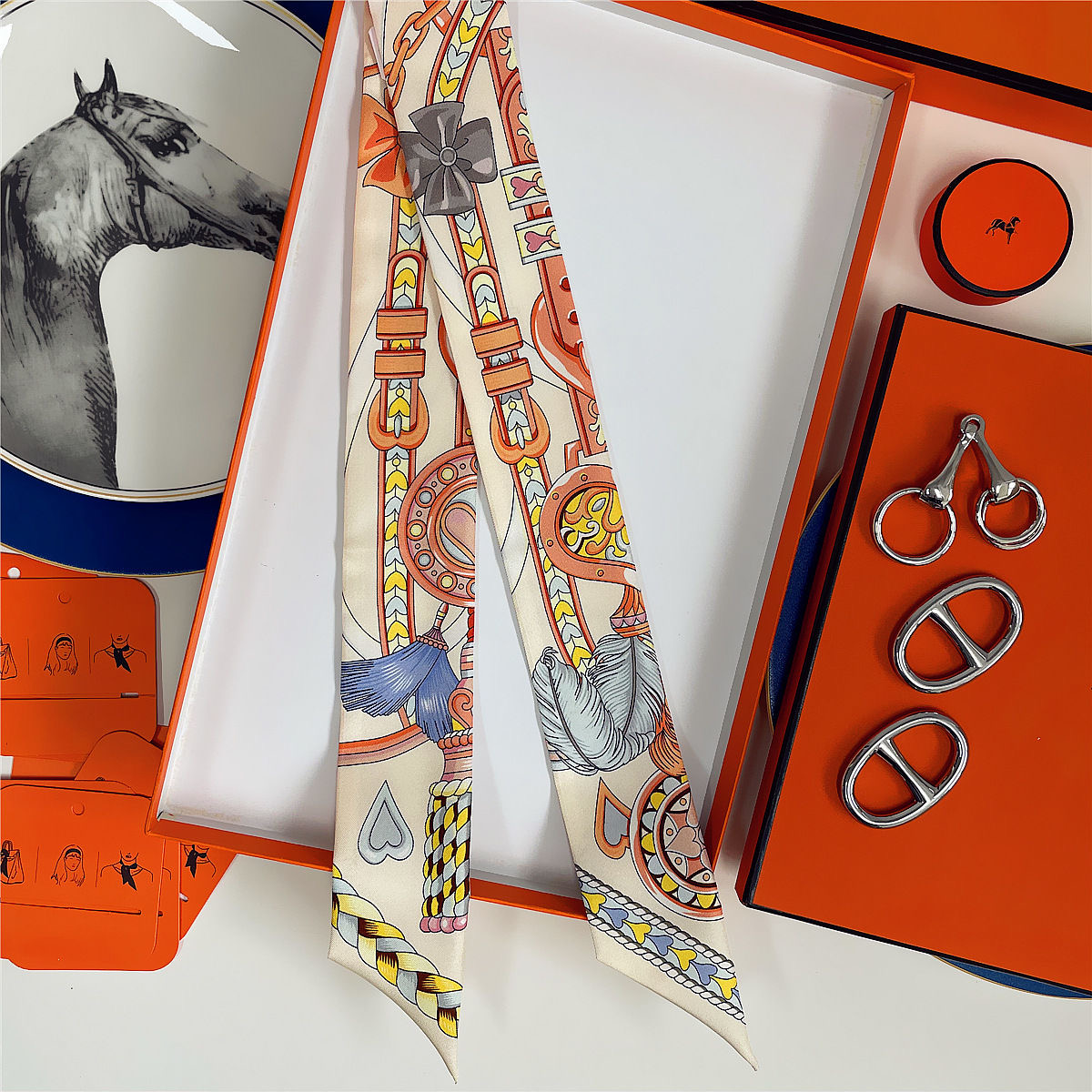 Art Craft Bag - Franse nieuwe stijl sjaal hart lederen