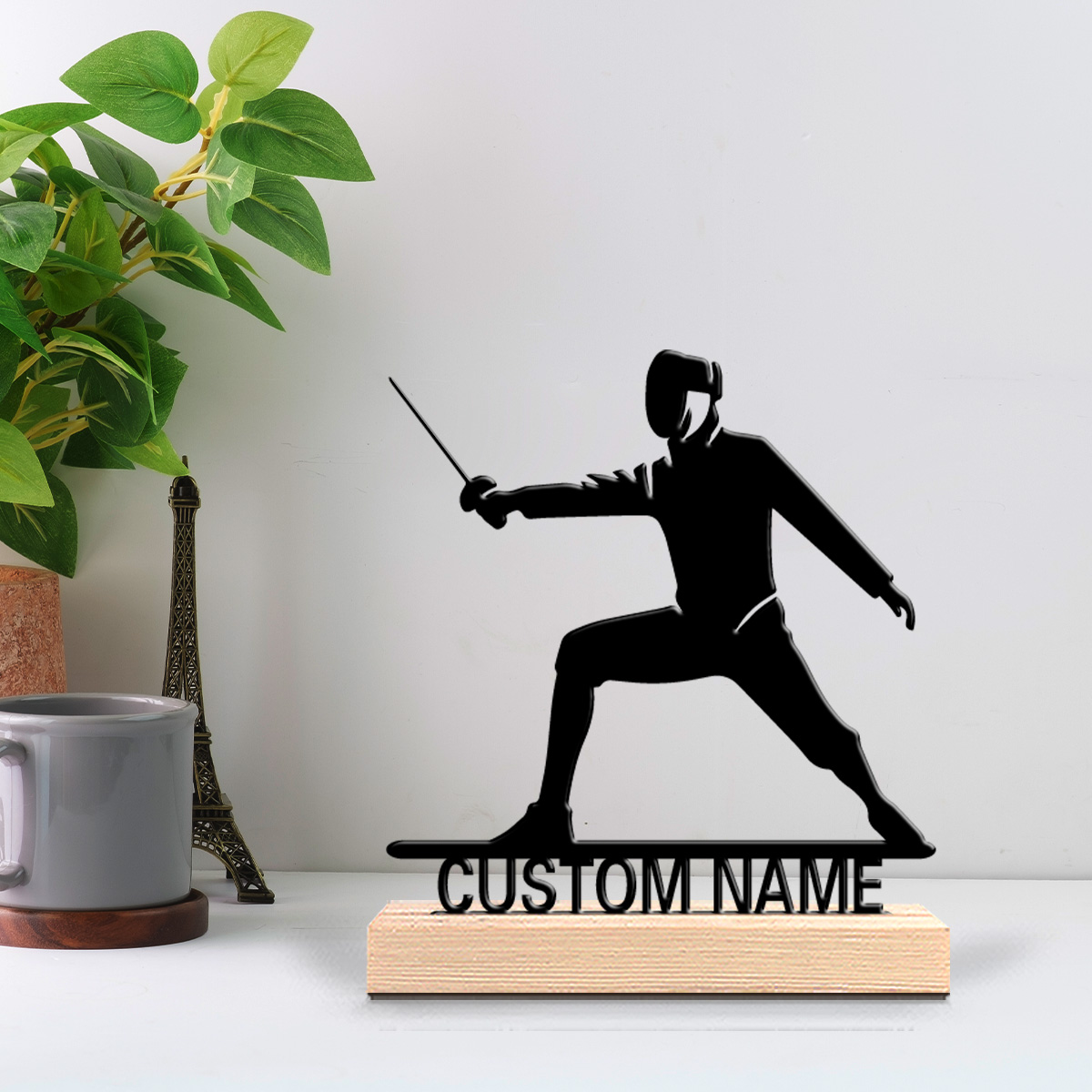 Art Craft Simple - 1 stuk eenvoudige hekwerk metalen standbeeld