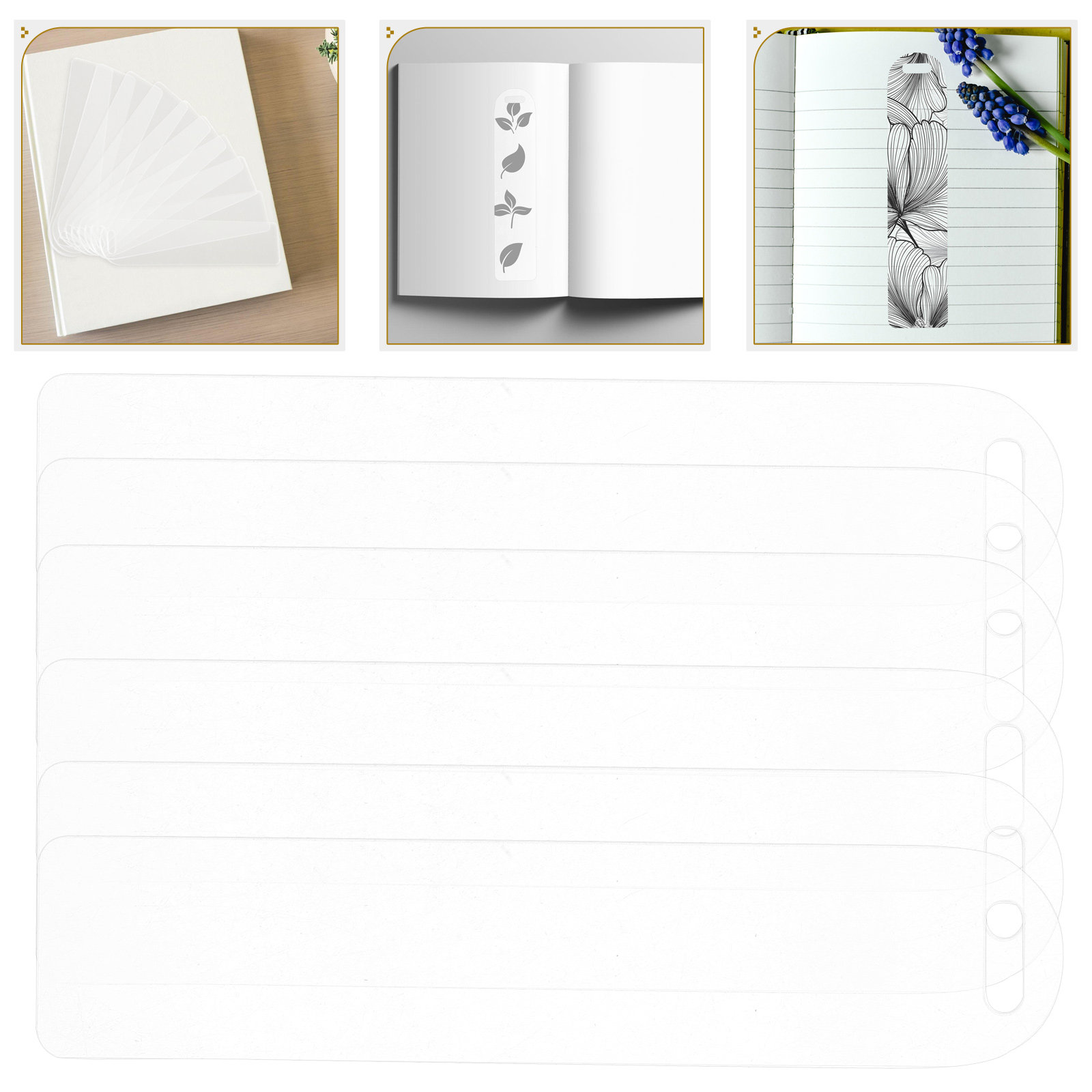 Art Craft Gift Ideas - 10 stuks transparante acryl bladwijzers bulk