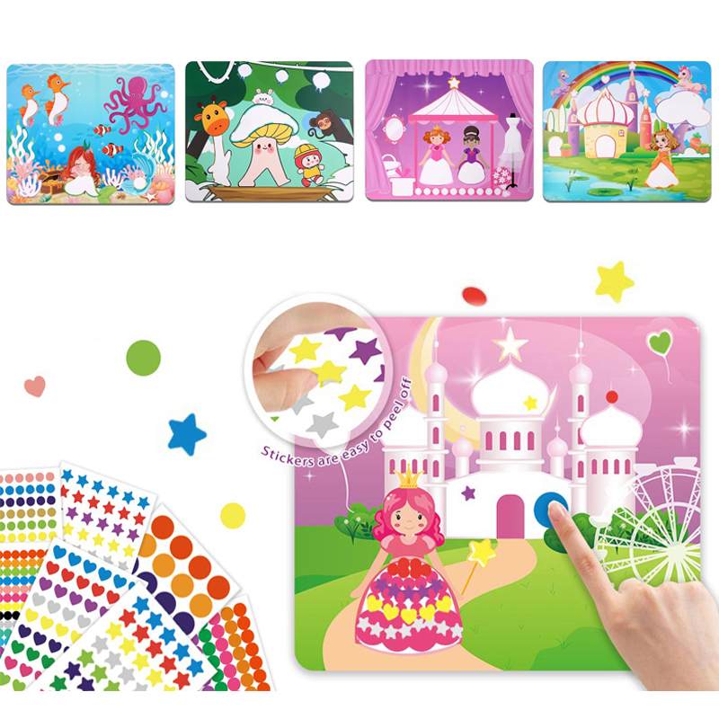 Art Craft Activities For Preschoolers - Eenhoorns Prinsessen Stip Sticker Kunstambachten Activiteit