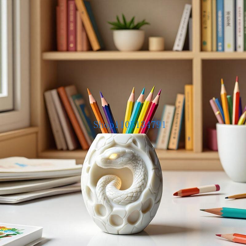 Art Craft Gift Ideas - 98 creatief slangenpatroon siliconen plantenschotvorm mal