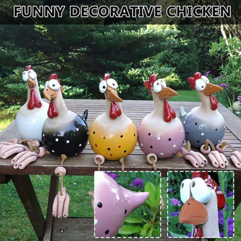 Grappige kip hek decor hars st - Art Craft Website recensie en prijs