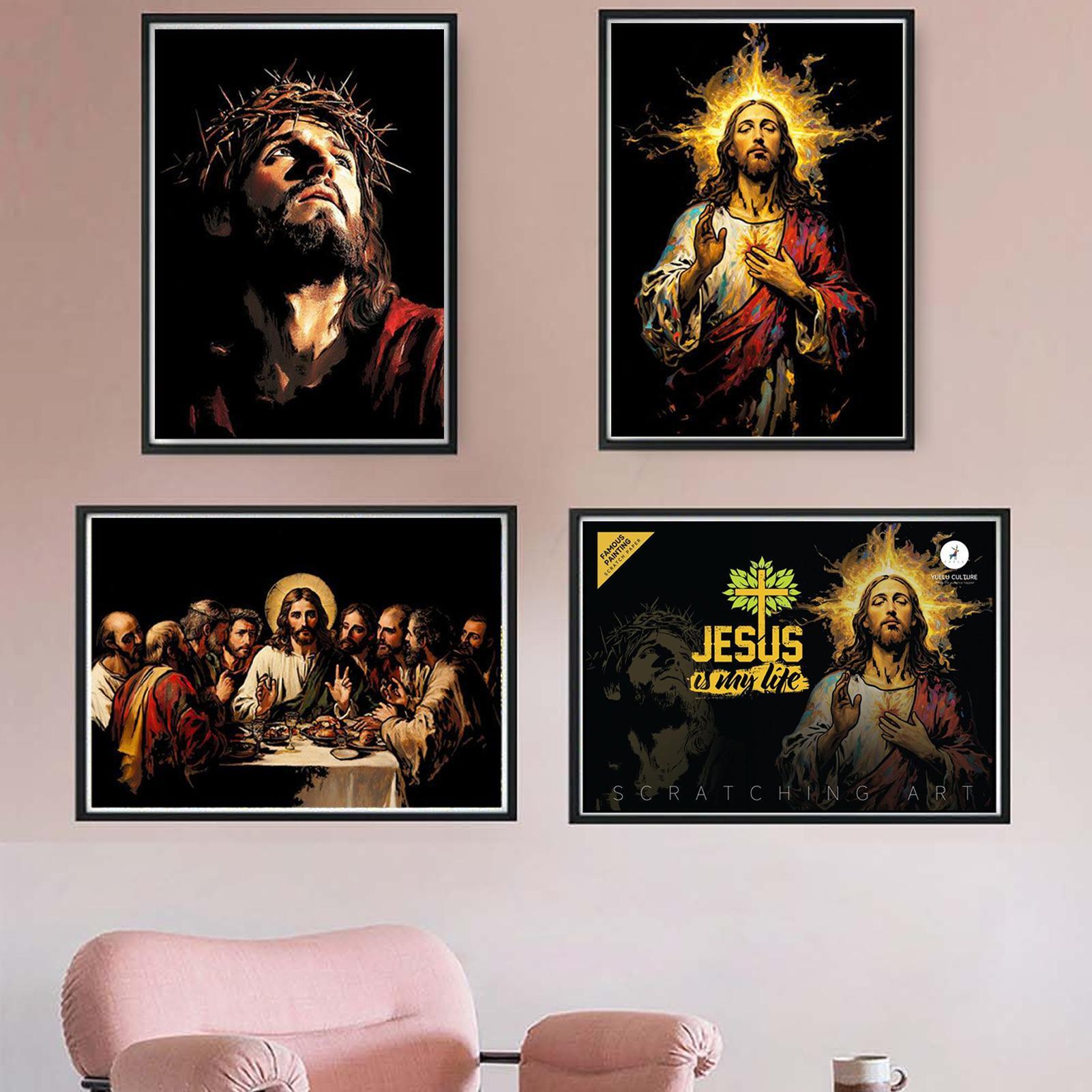 Krasboek Jesus Scratch Paintin - Art Craft Books recensie en prijs