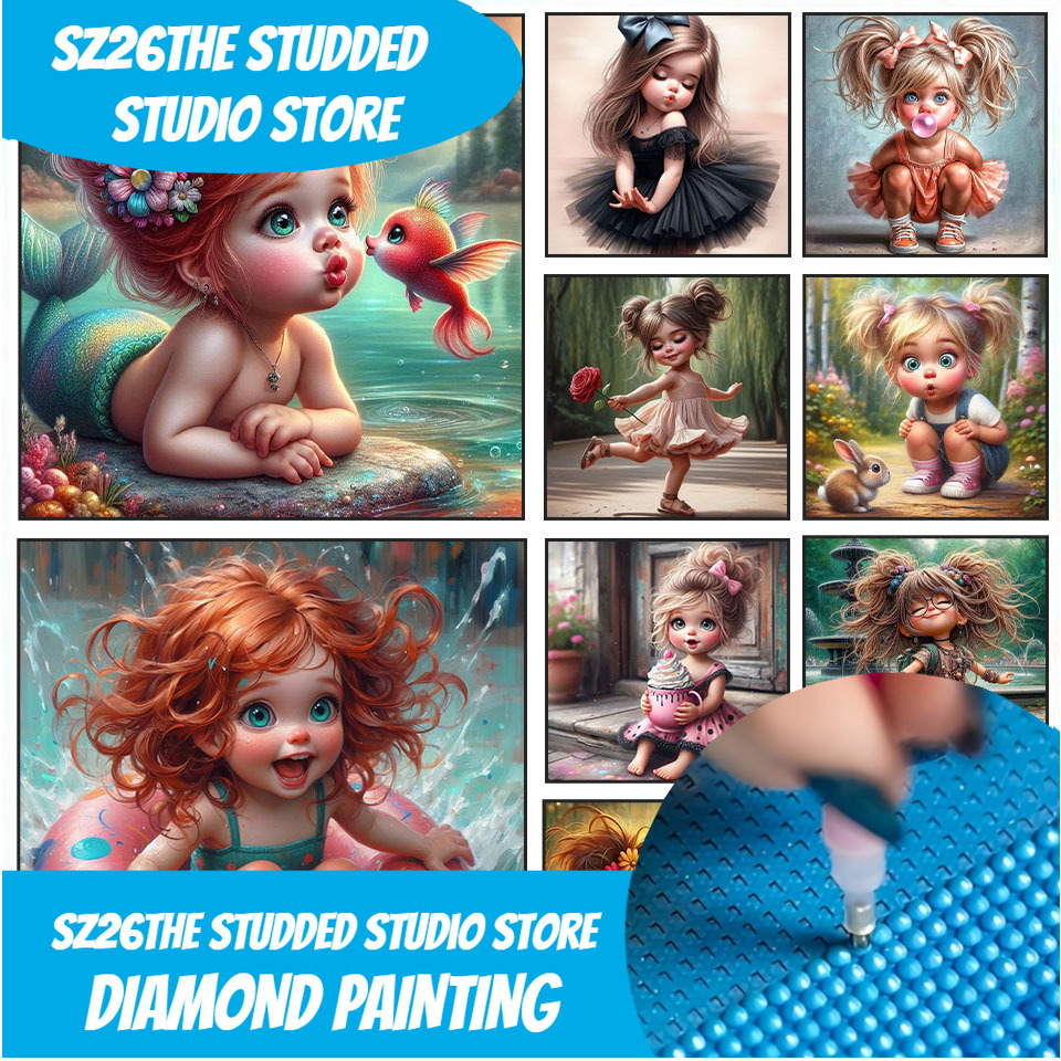 Sz26The Studded 5D DIY Diamond - Art Craft Girl recensie en prijs