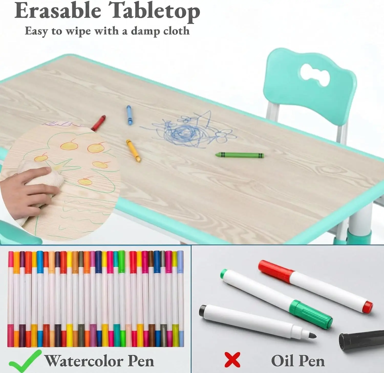 Kindertafel en 6 stoelen set,  - Art Craft Activities For Preschoolers recensie en prijs