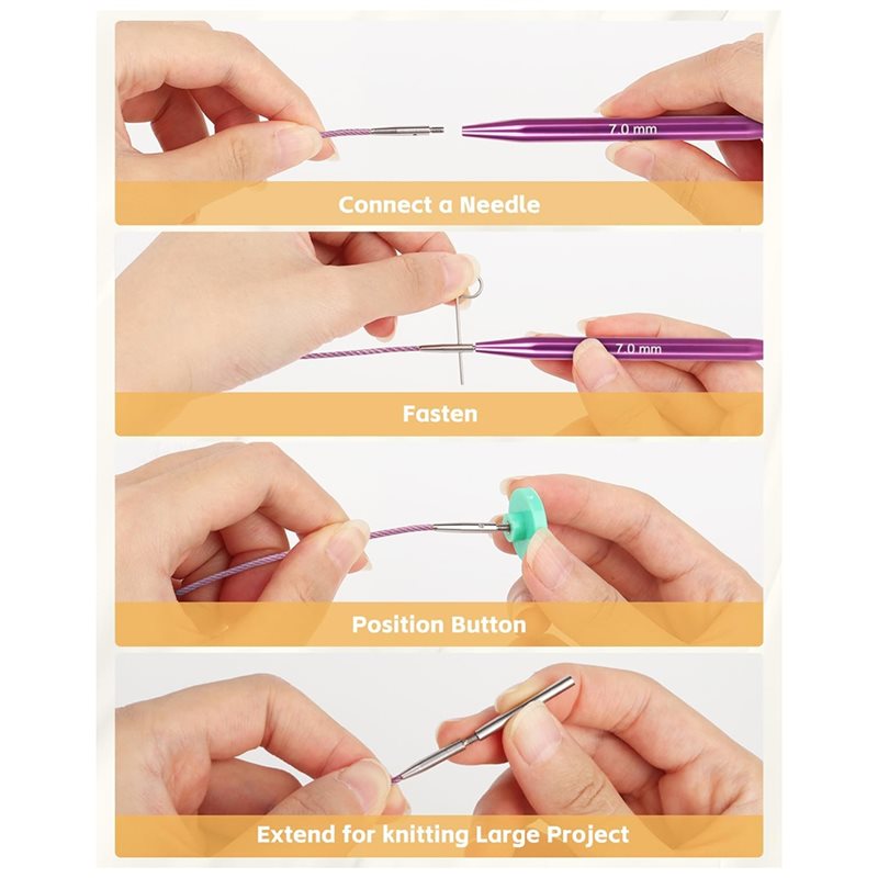 AT02-lederen etui inbegrepen,  - Knitting Needle Circular recensie en prijs