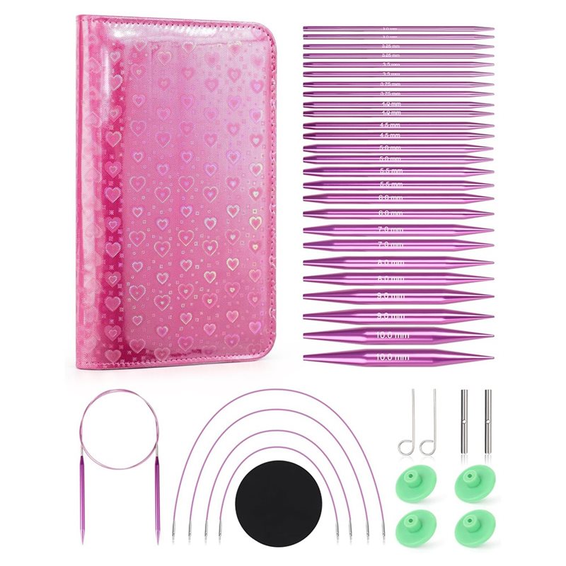 AT02-lederen etui inbegrepen,  - Knitting Needle Circular recensie en prijs