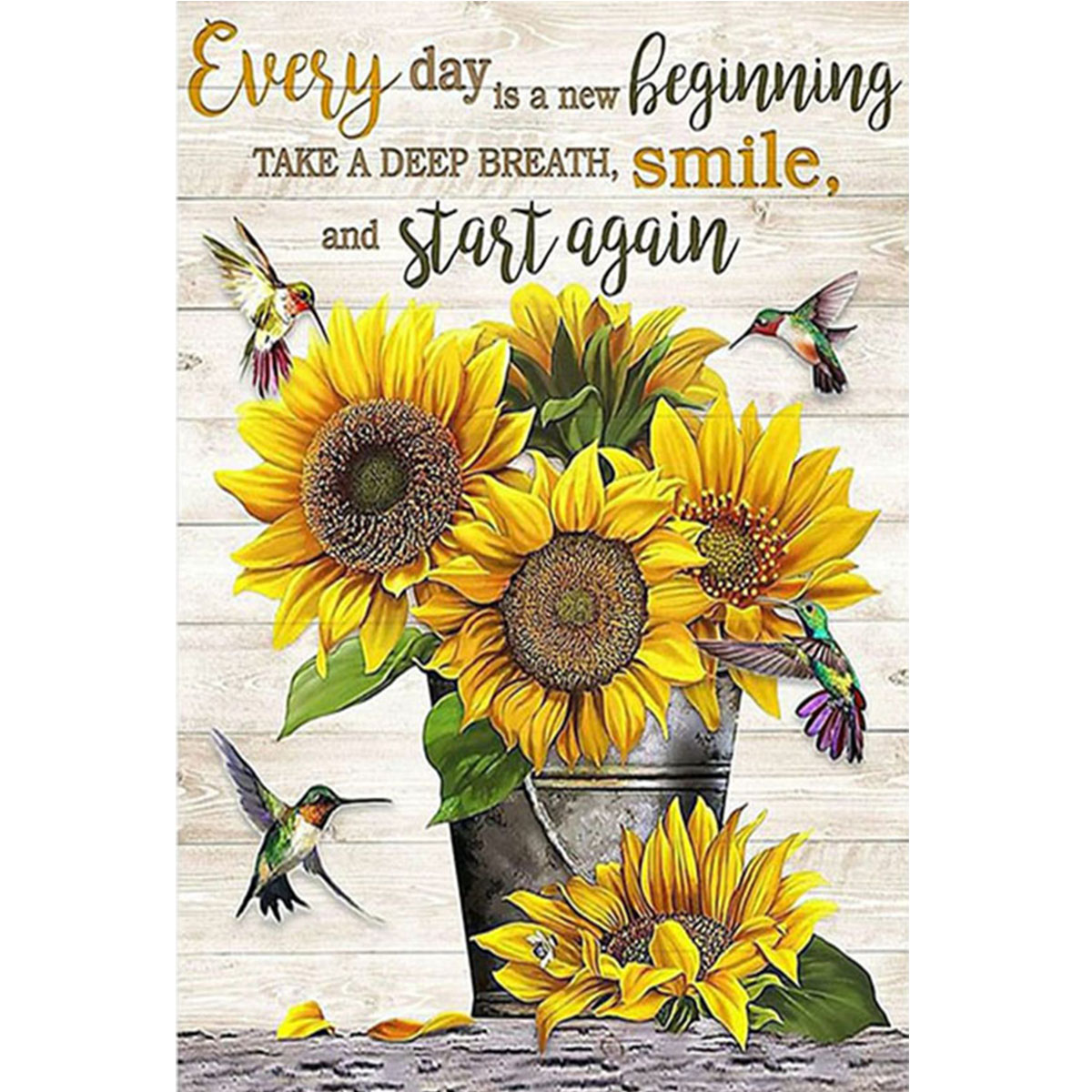 Een zonnebloem diamant schilde - Art Craft Website recensie en prijs