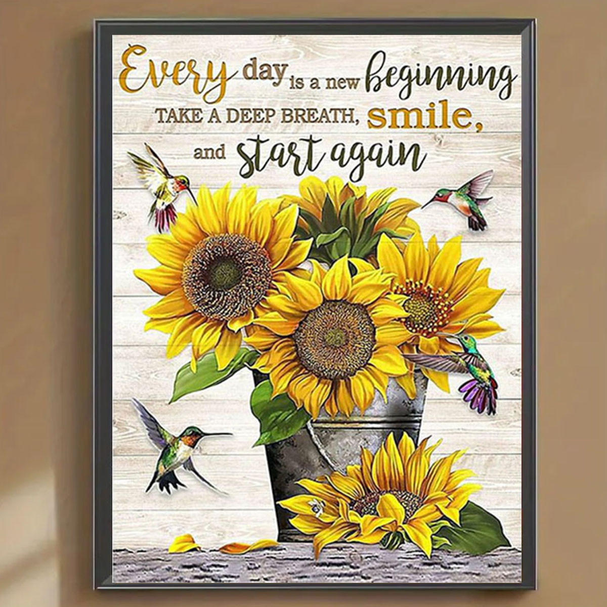 Een zonnebloem diamant schilde - Art Craft Website recensie en prijs