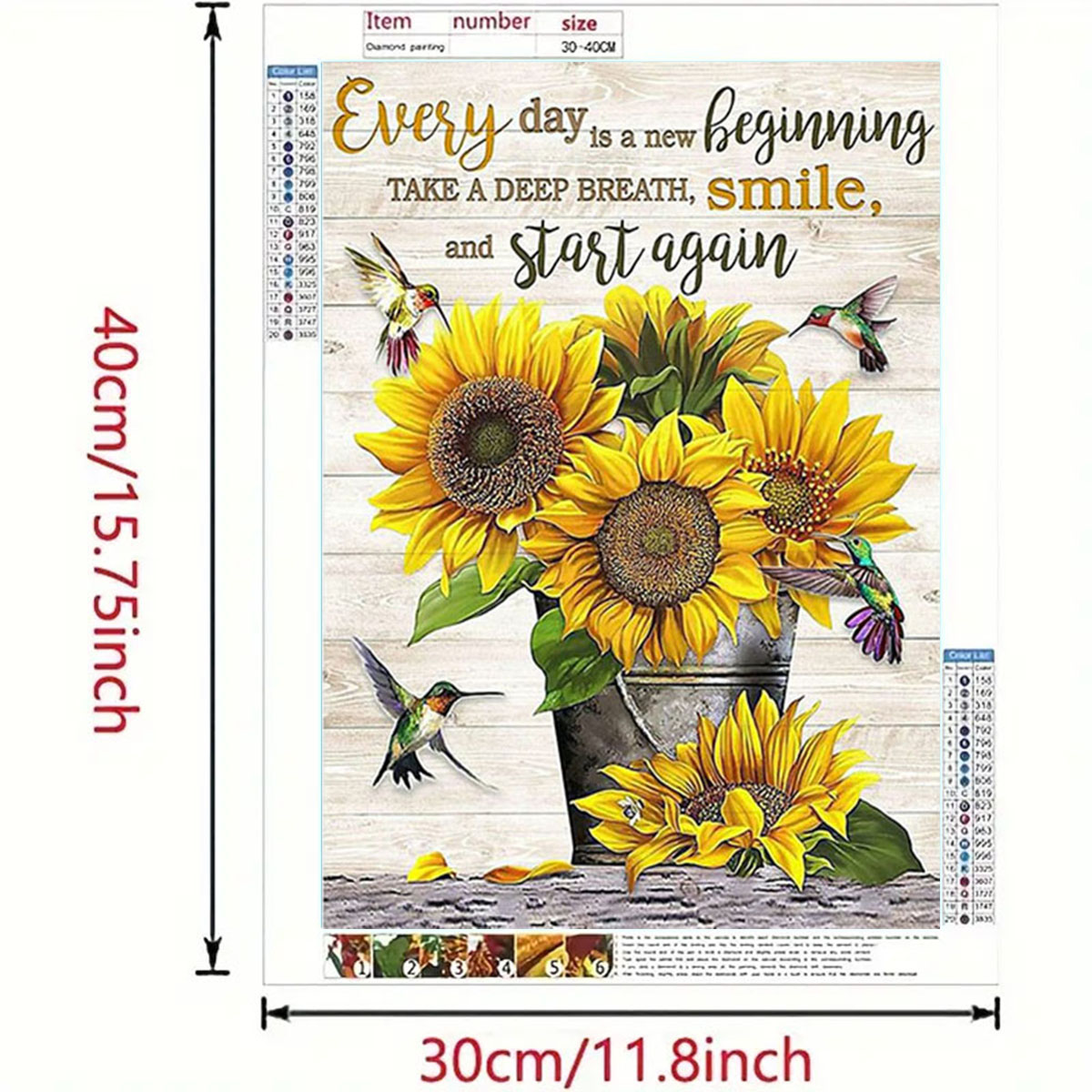 Een zonnebloem diamant schilde - Art Craft Website recensie en prijs