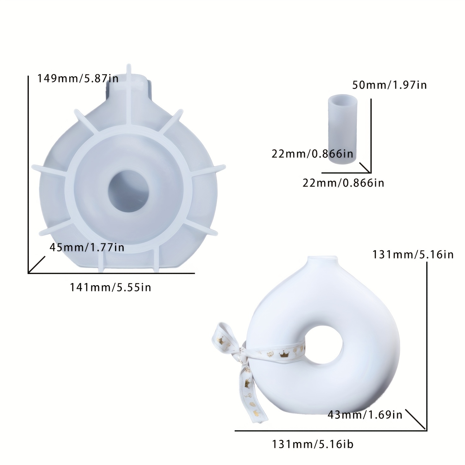 1 DIY ronde vaas siliconen mal - Art Craft Vase recensie en prijs
