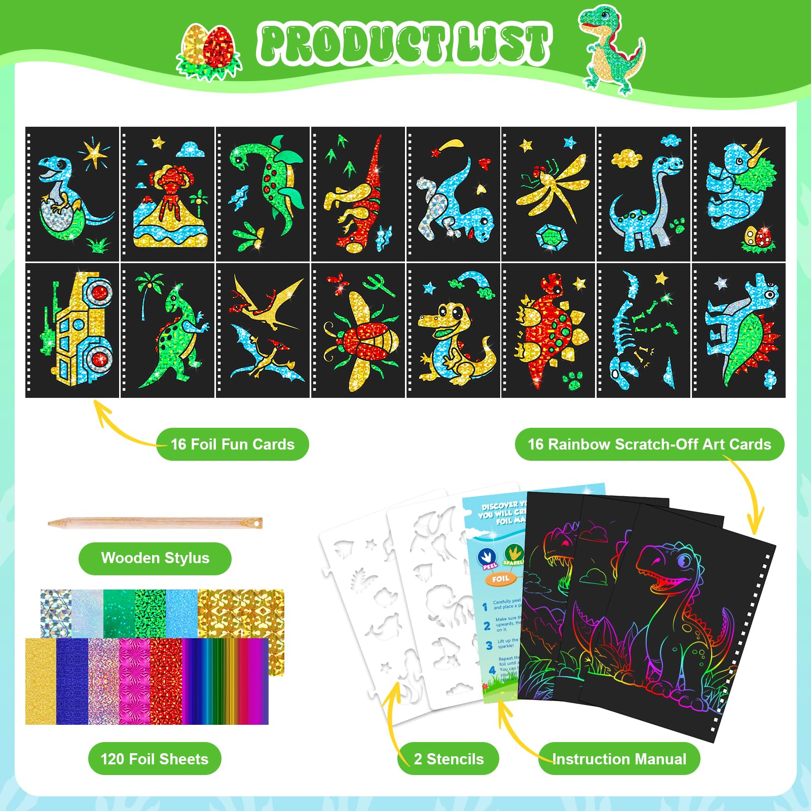 Dinosaurus Scratch Art Book vo - Art Craft Books recensie en prijs