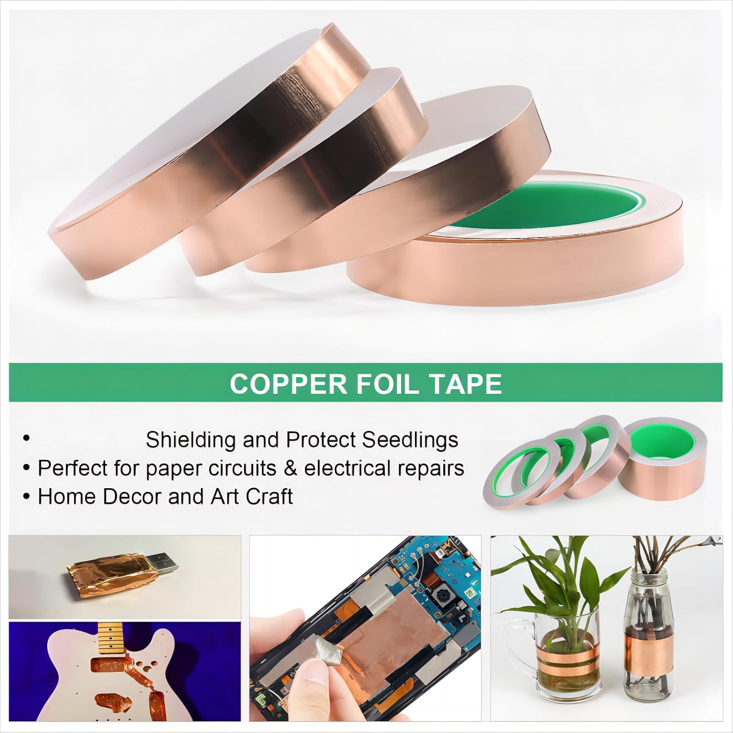 Dubbelzijdige kopertape Geleid - Art Craft Store recensie en prijs