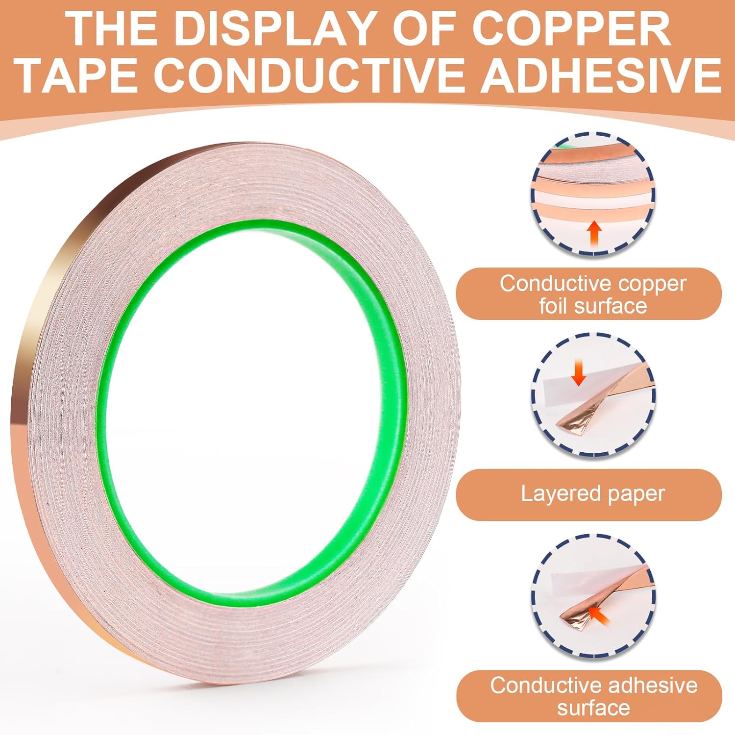 Dubbelzijdige kopertape Geleid - Art Craft Store recensie en prijs