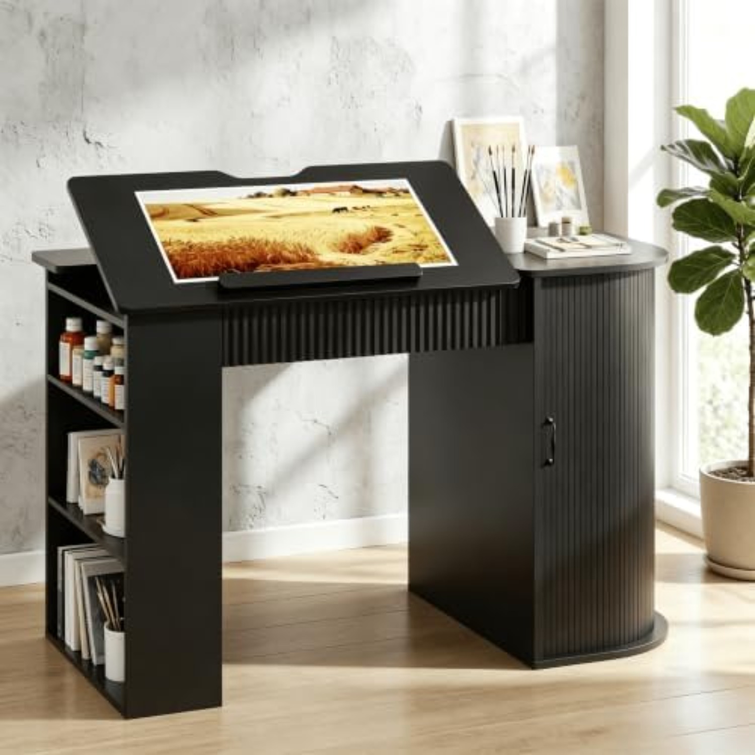 Tekentafel met opbergkast en l - Art Craft Us recensie en prijs