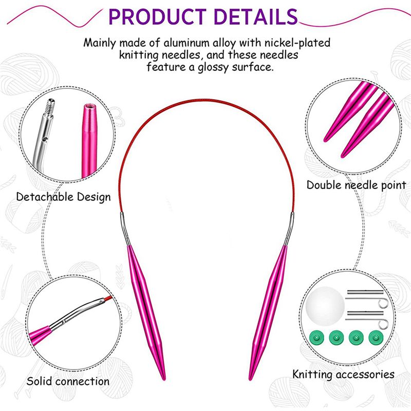 A27F-52-delige aluminium verwi - Knitting Needle Circular recensie en prijs