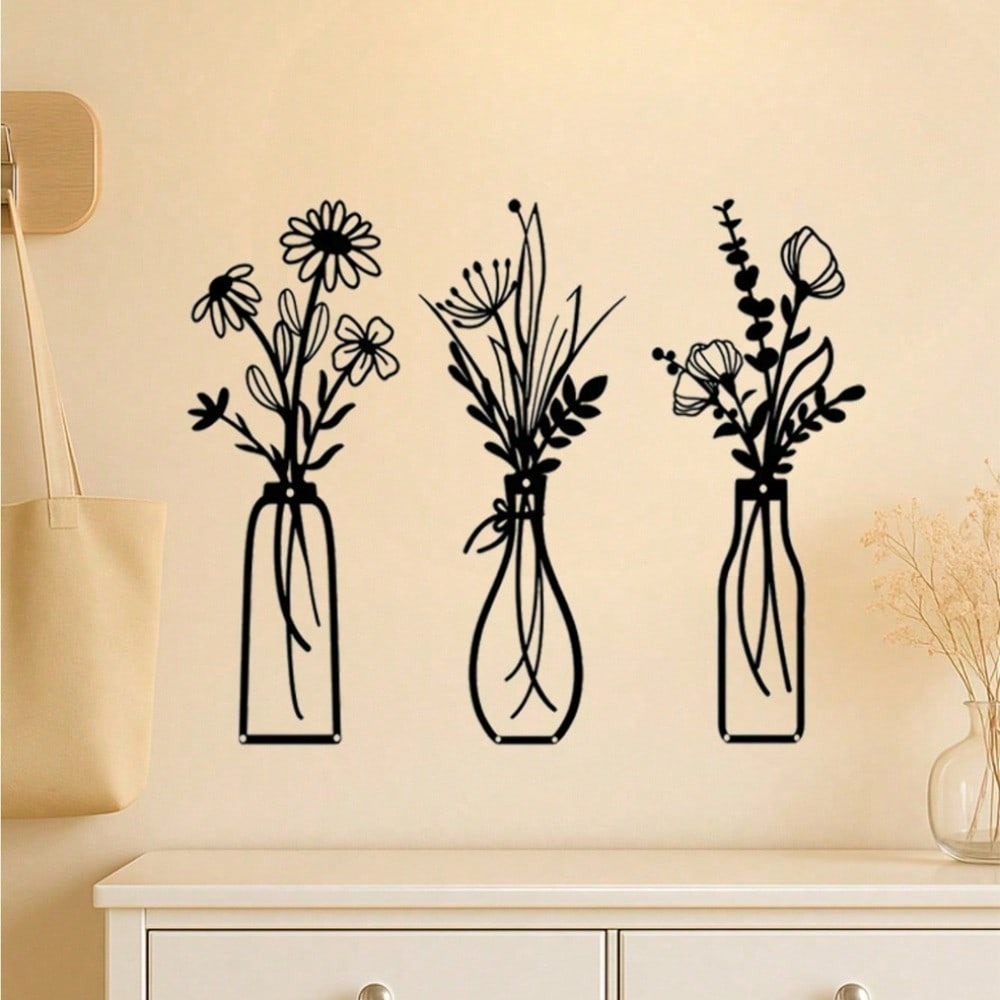3 stuks vintage metalen bloeme - Art Craft Vase recensie en prijs