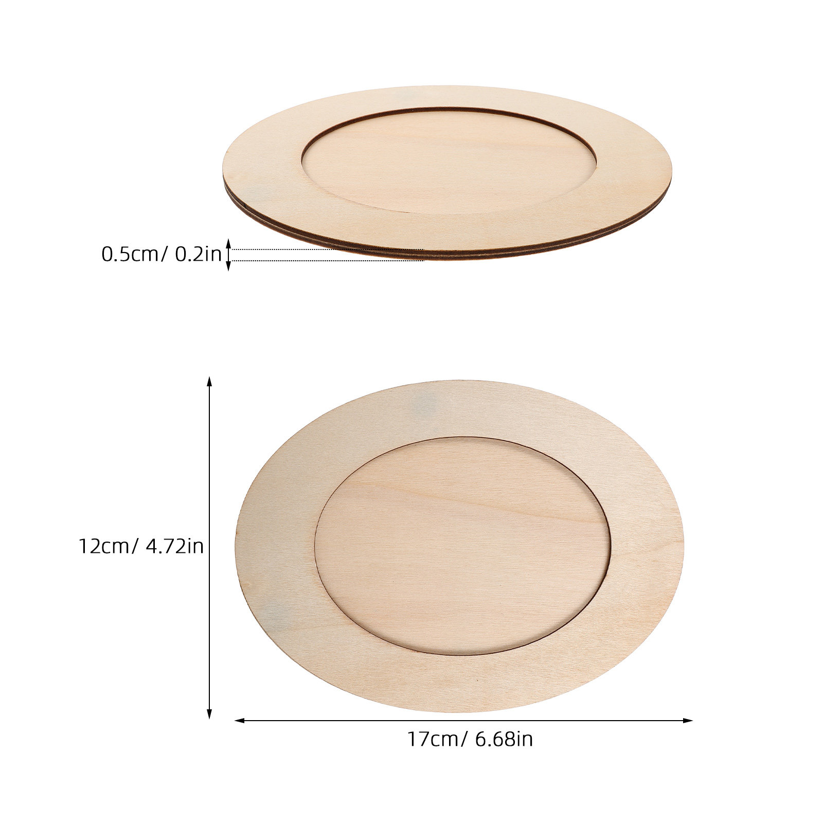 Onvoltooide ovale houten fotol - Art Craft Activities For Preschoolers recensie en prijs