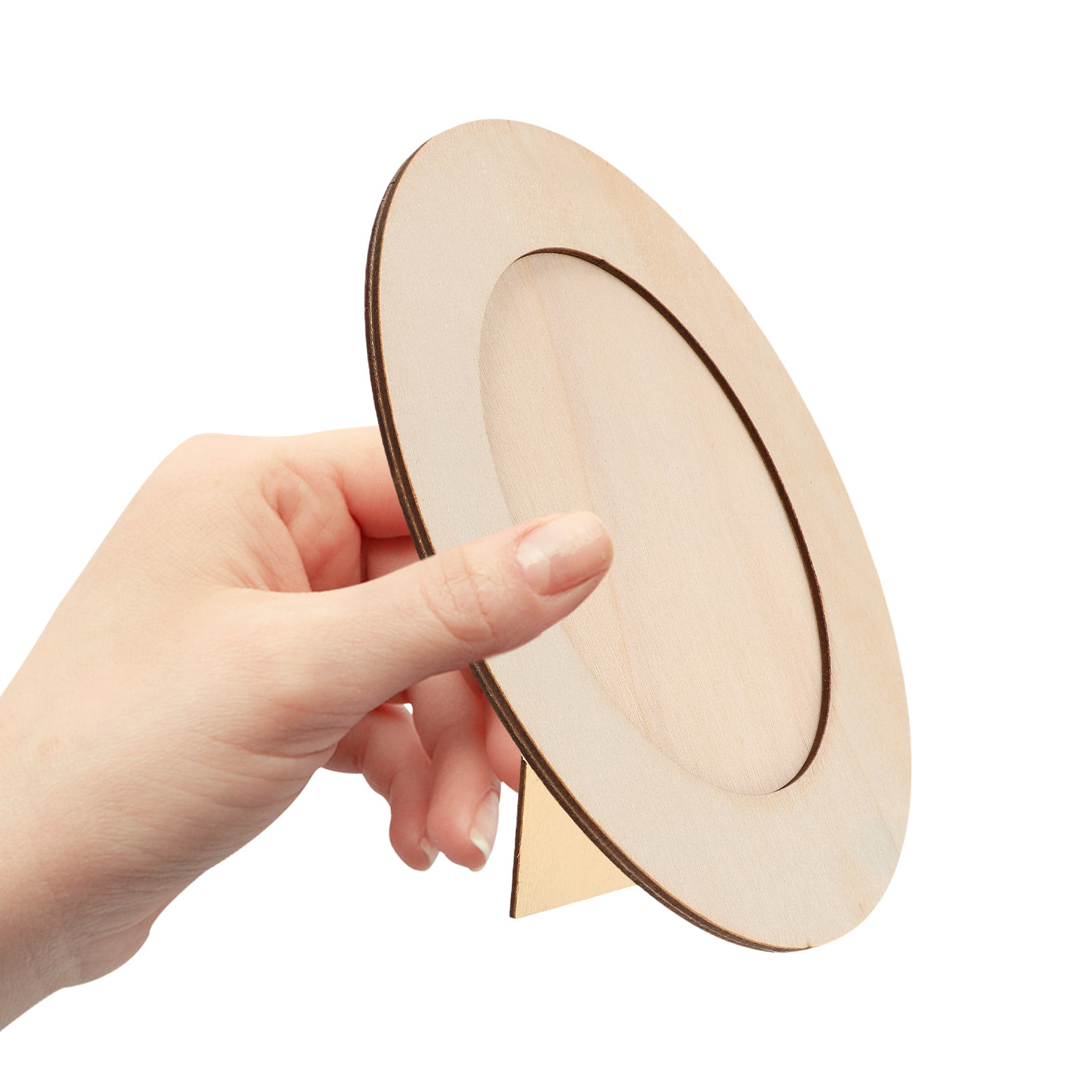 Onvoltooide ovale houten fotol - Art Craft Activities For Preschoolers recensie en prijs