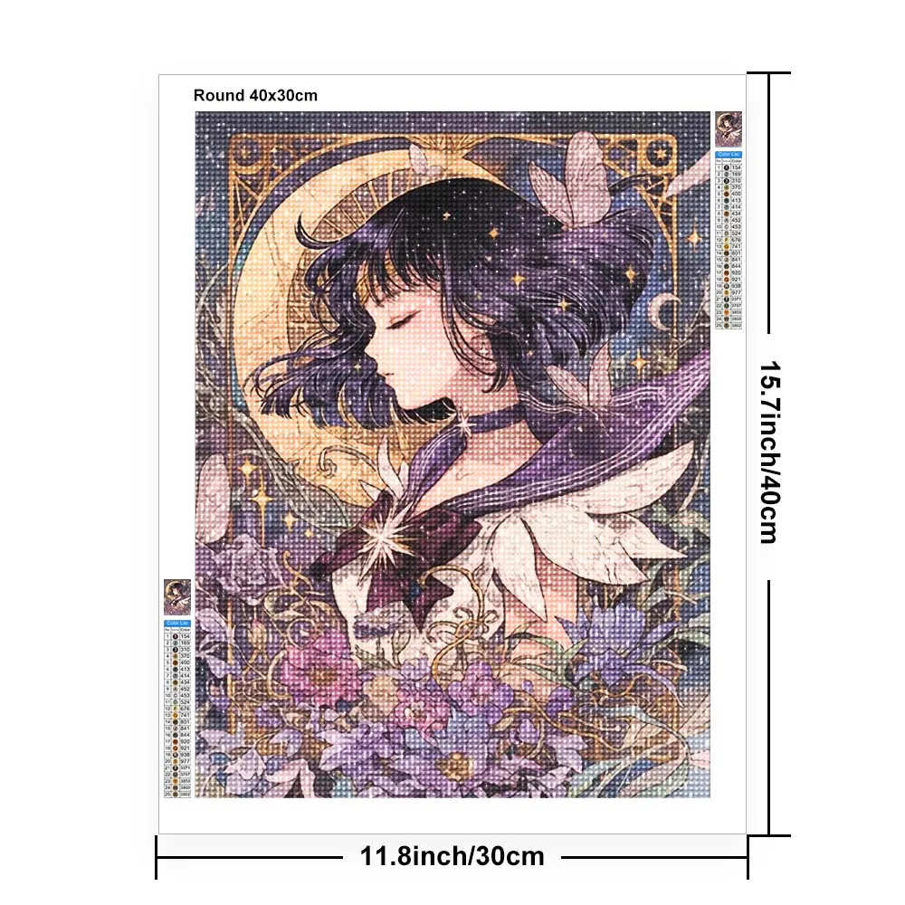 Cartoon Anime Diamant Schilder - Art Craft Girl recensie en prijs