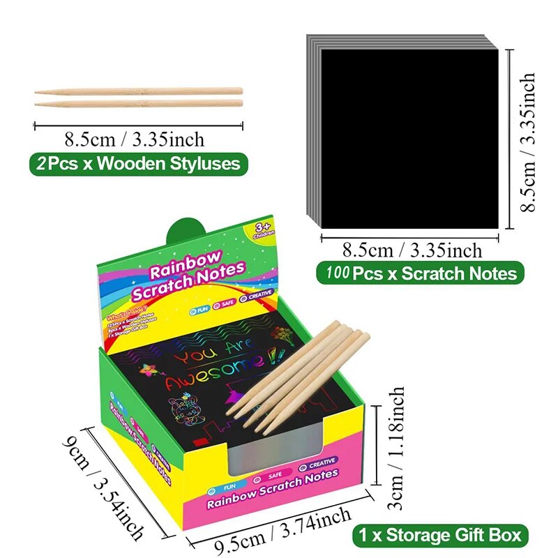 Veel creatieve Scratch Art-kaa - Art Craft 6 Year Old recensie en prijs