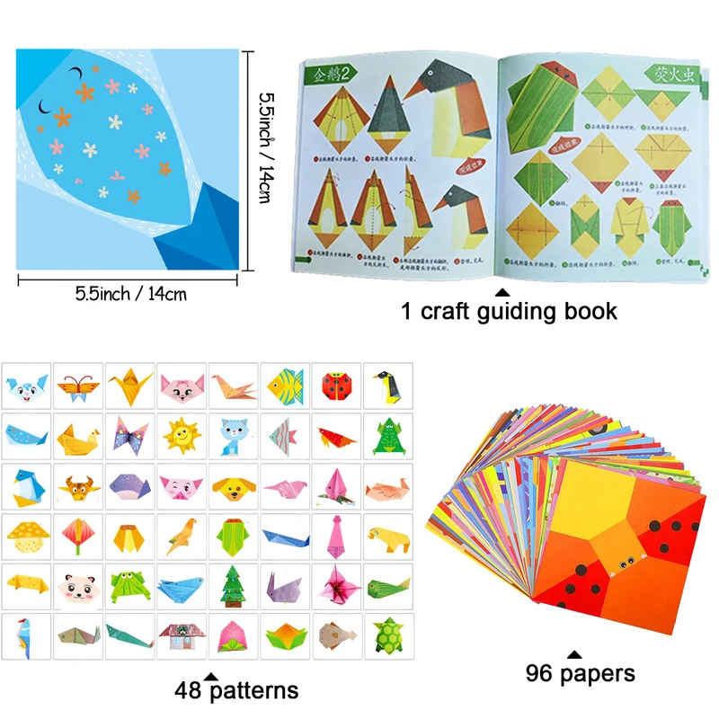 Origami-set met 30/96 vellen p - Art Craft Books recensie en prijs