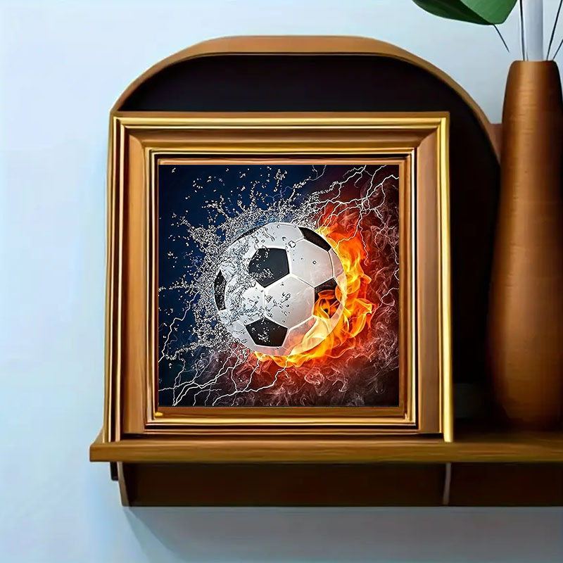 Een set voetbal-diamantschilde - Art Craft Website recensie en prijs