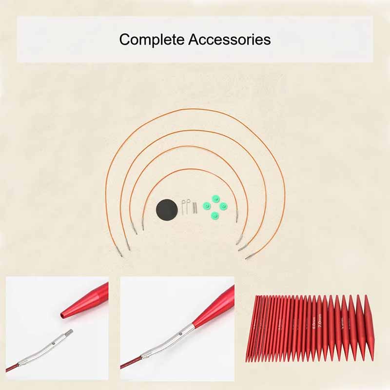 25PCS Breinaalden Set Verwisse - Knitting Needle Circular recensie en prijs
