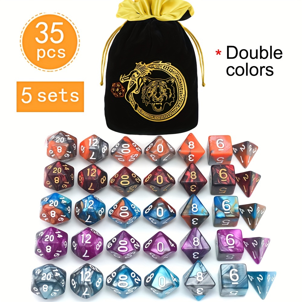 D&D 5 Sets 35 Stuks Polyedrisc - Art Craft Bag recensie en prijs