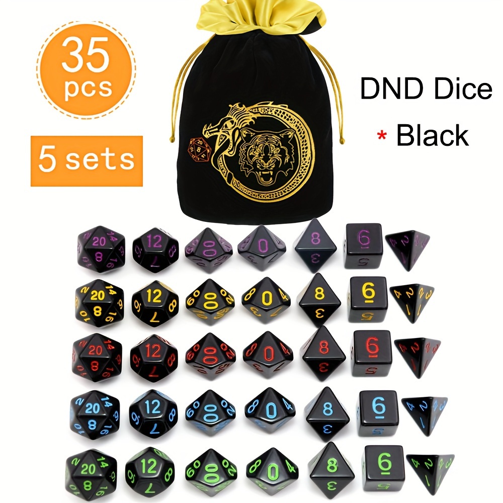 D&D 5 Sets 35 Stuks Polyedrisc - Art Craft Bag recensie en prijs