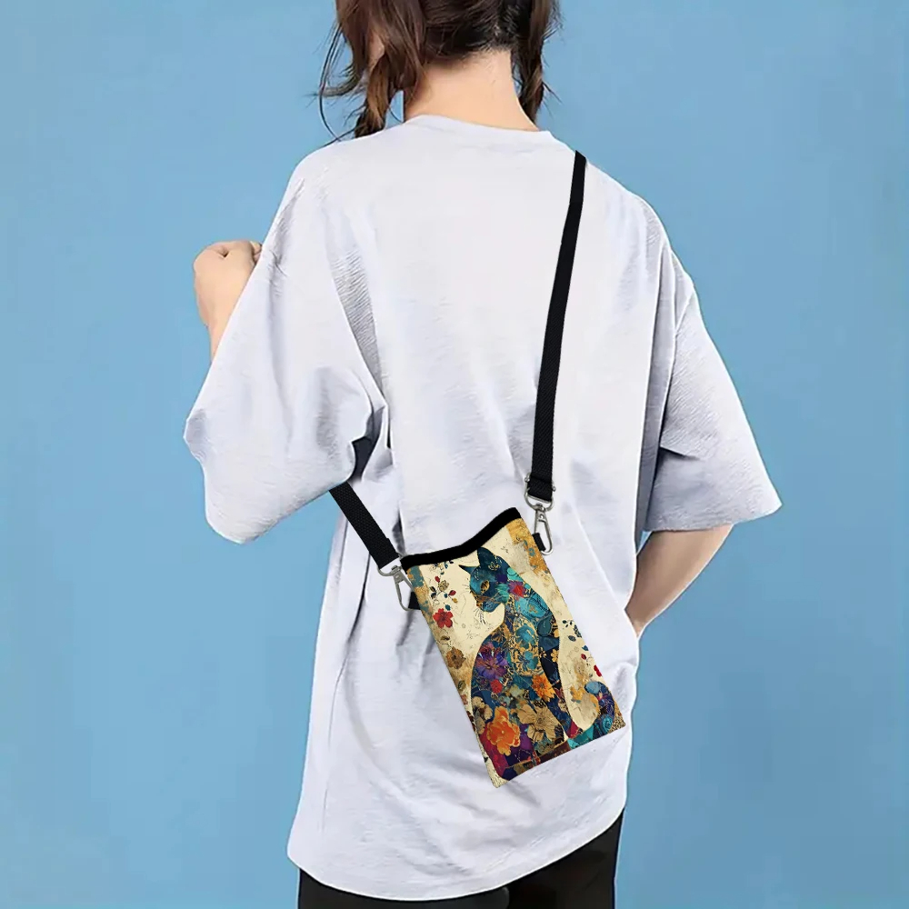 Crossbodytas met bloemenkatpat - Art Craft Bag recensie en prijs