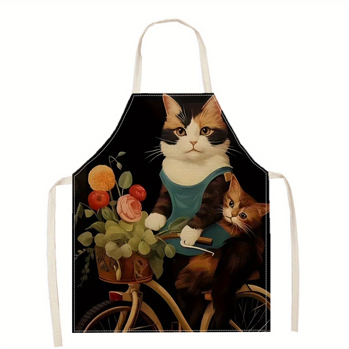 Linnen schort grappige kat zon - Art Craft Gift Ideas recensie en prijs