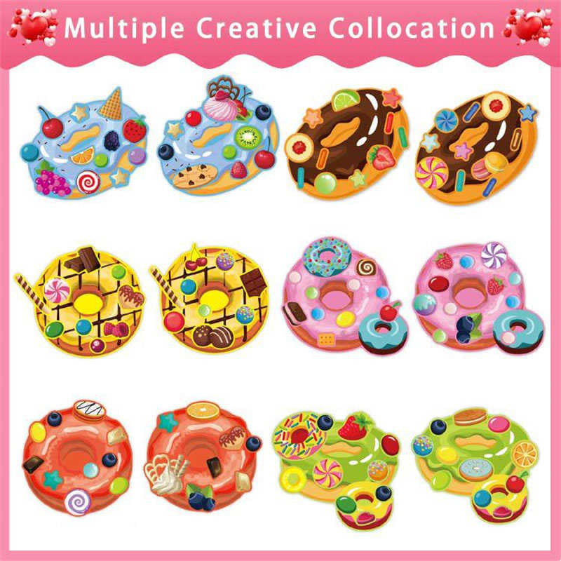 Maak een gezicht Donut Sticker - Art Craft 4 Years Old recensie en prijs